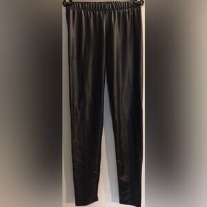 Hot Topic faux leather black leggings size s/m